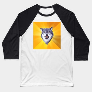Courage Wolf Baseball T-Shirt